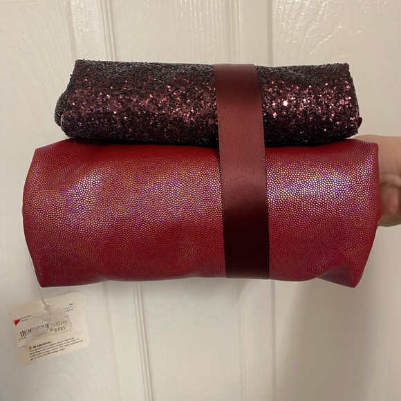 NWT Bella bonita make up bag set, maroon - Picture 4 of 7